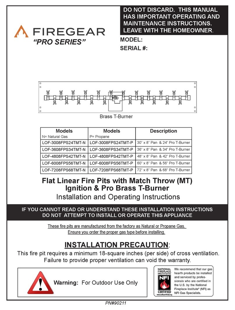 Firegear PRO Series User manual