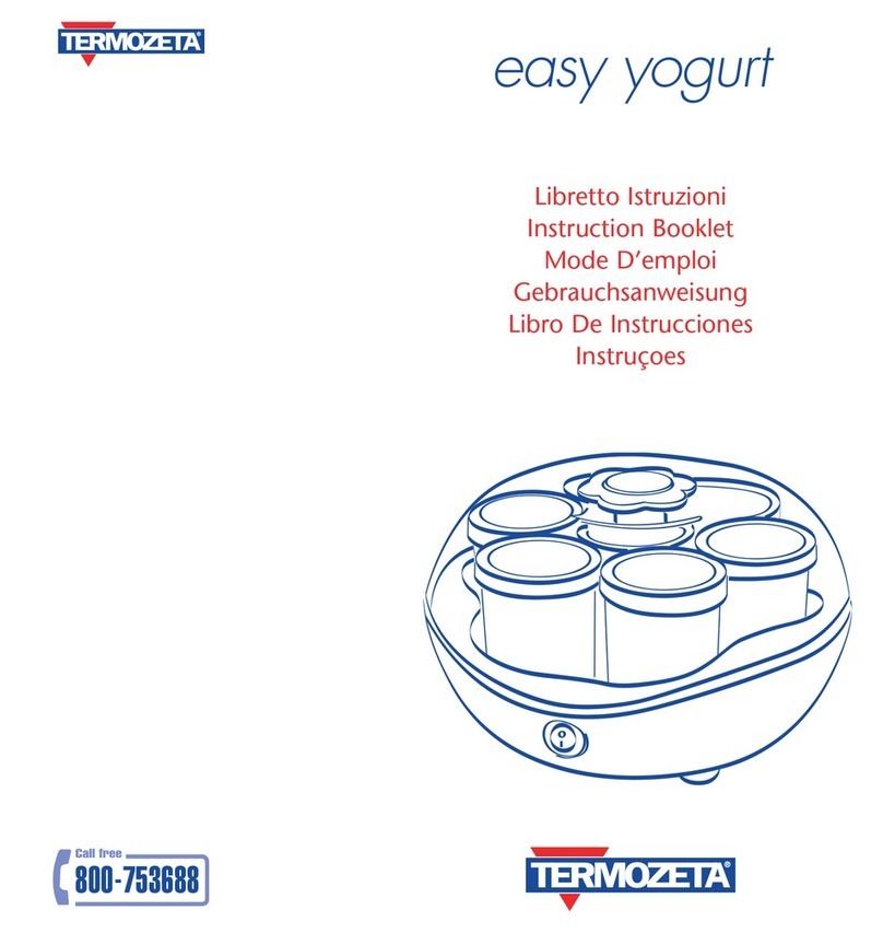 Termozeta EASY YOGURT Instruction booklet