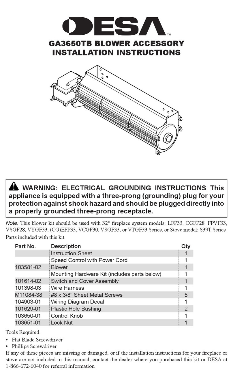 Desa GA3650TB User manual