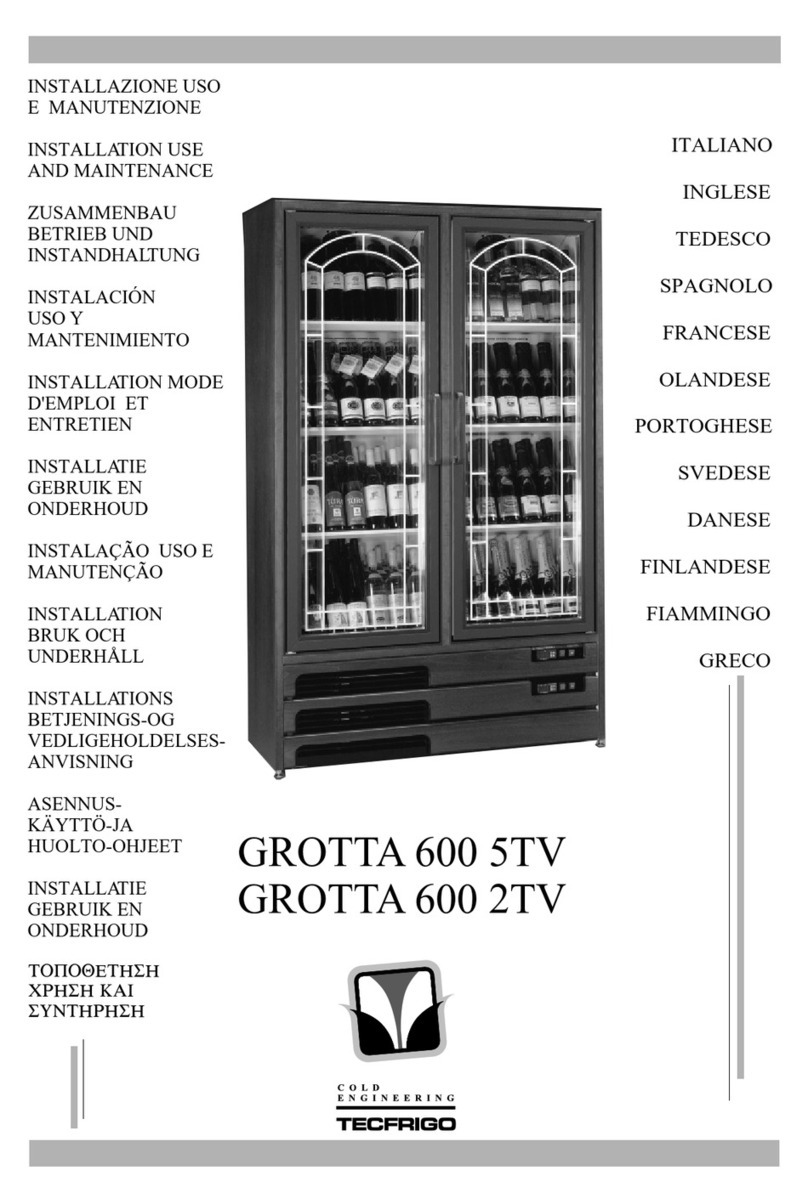 Tecfrigo GROTTA 600 5TV Installation, use and maintenance Tecfrigo GROTTA 600 5TV Installation, use and maintenance