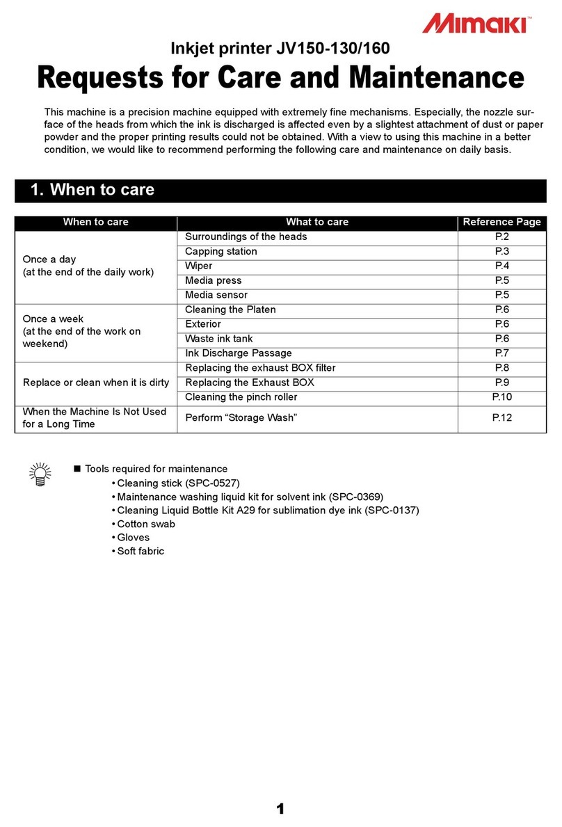 MIMAKI JV150-130 Maintenance manual