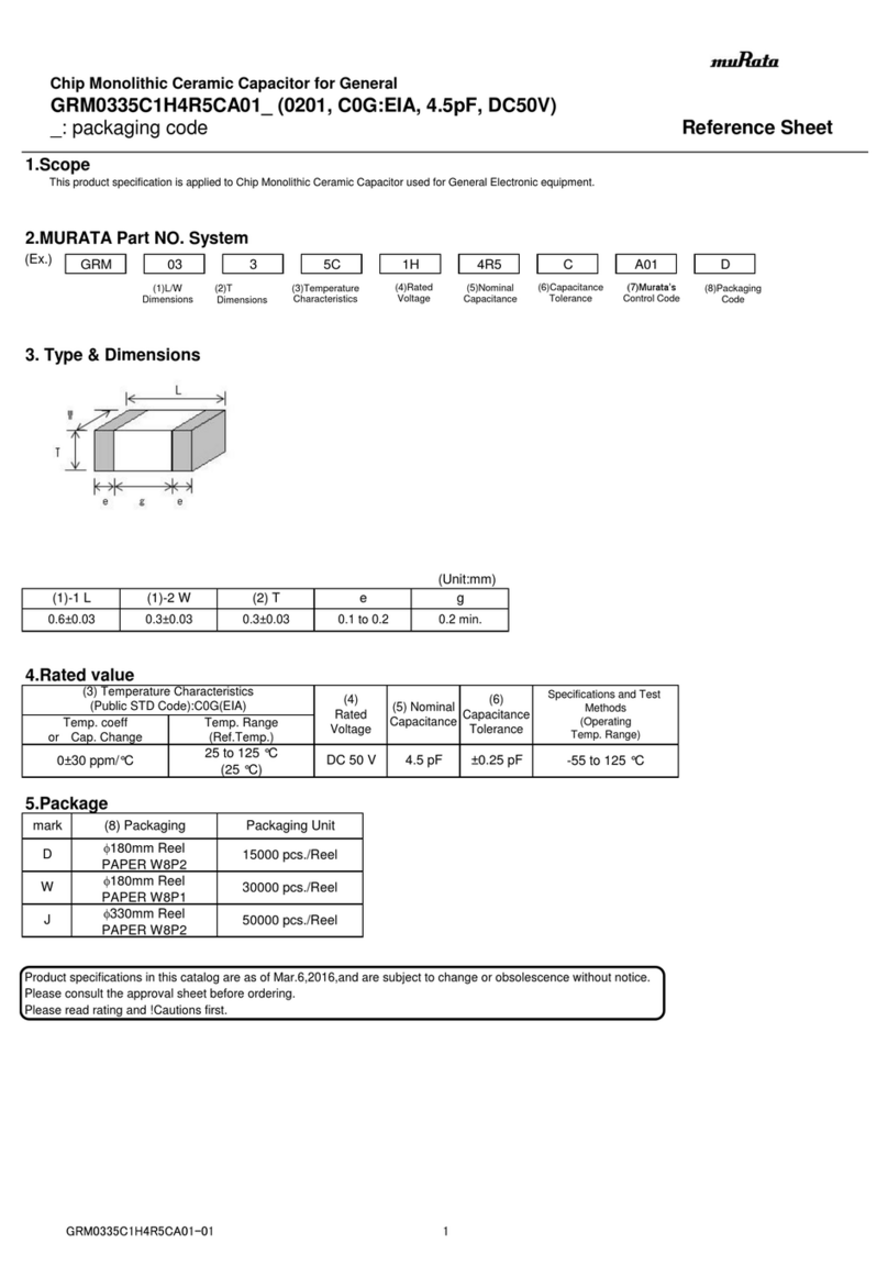 Murata GRM0335C1H4R5CA01 User manual
