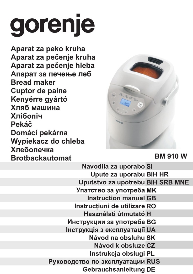 Gorenje BM 910 W User manual