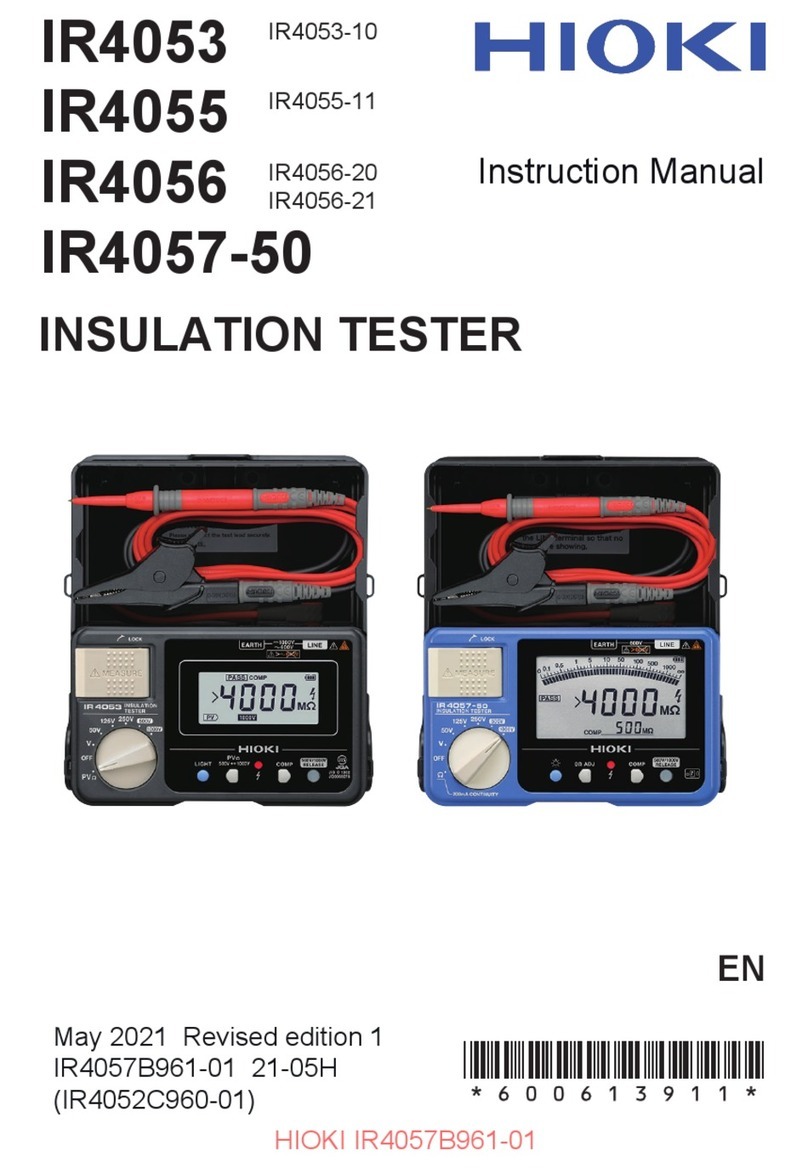 Hioki IR4057-50 instruction manual