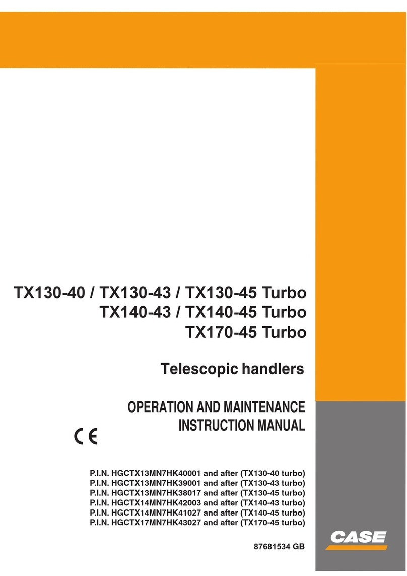 Case TX130-40 turbo Operation and maintenance instruction manual