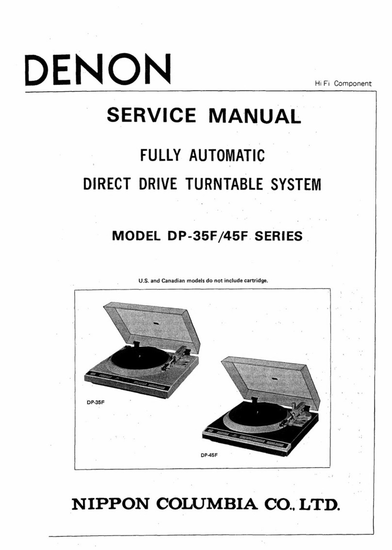 Denon DP-35F Service manual