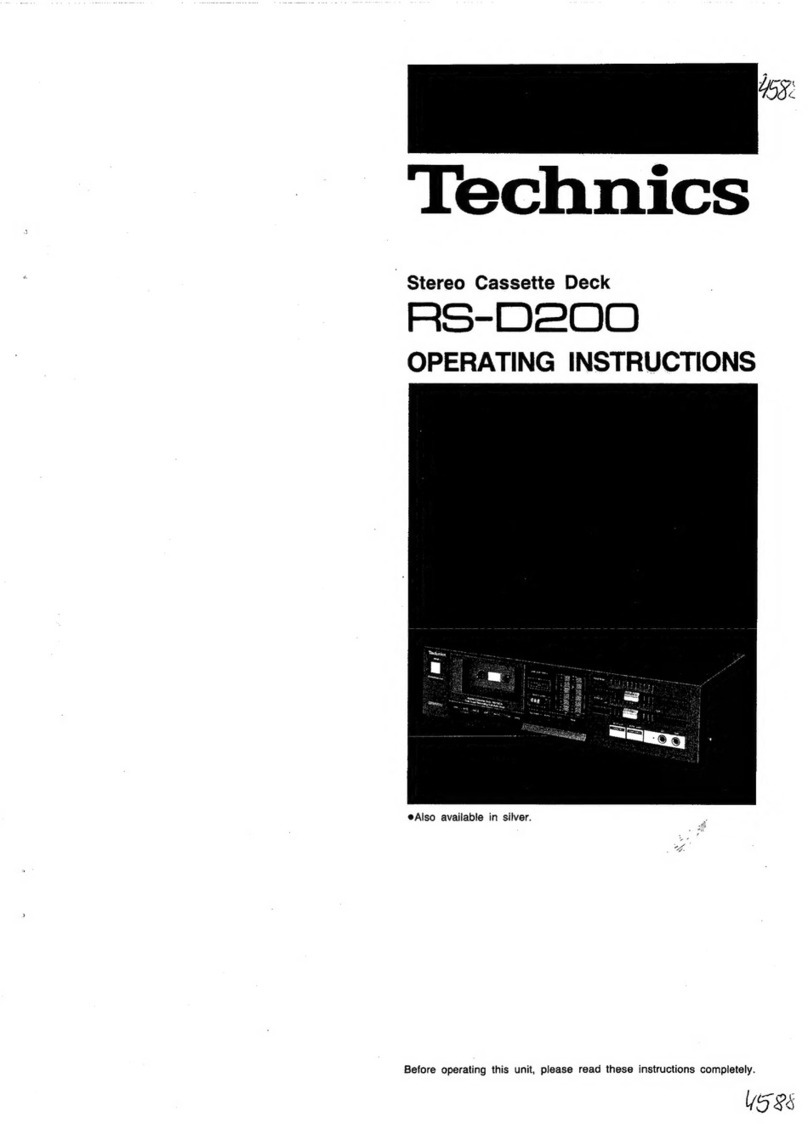 Technics RS-D200 operating instructions