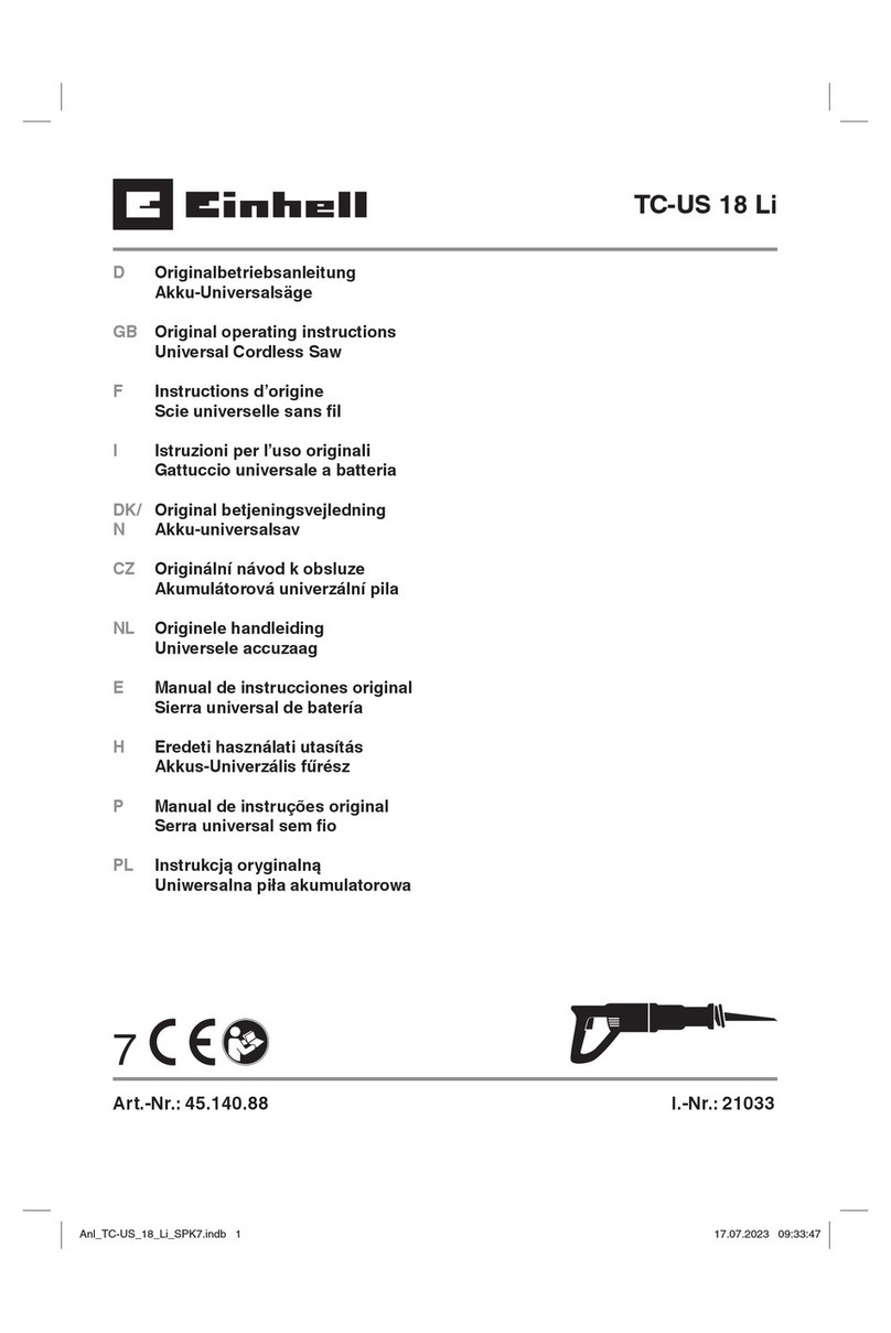 EINHELL TC-US 18 Li User manual
