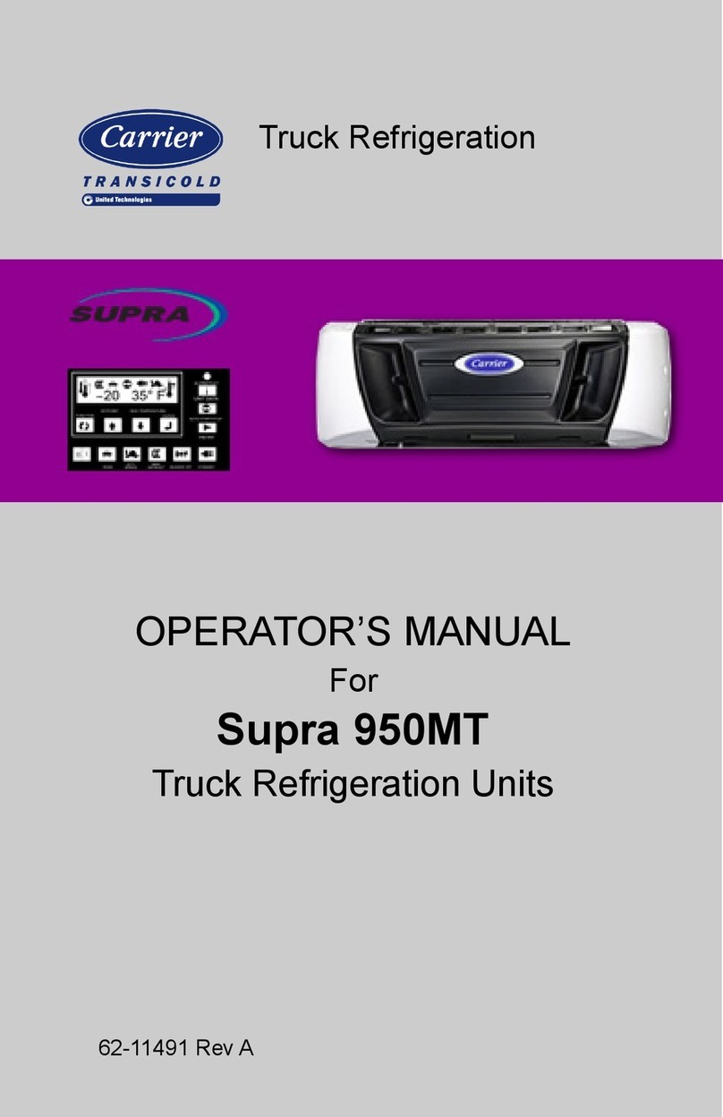 Carrier SUPRA 950Mt Operator's manual