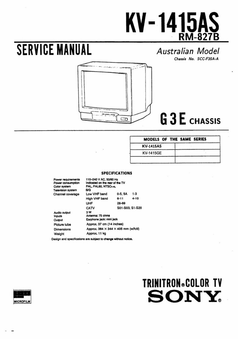 Sony KV-1415AS User manual Sony KV-1415AS User manual