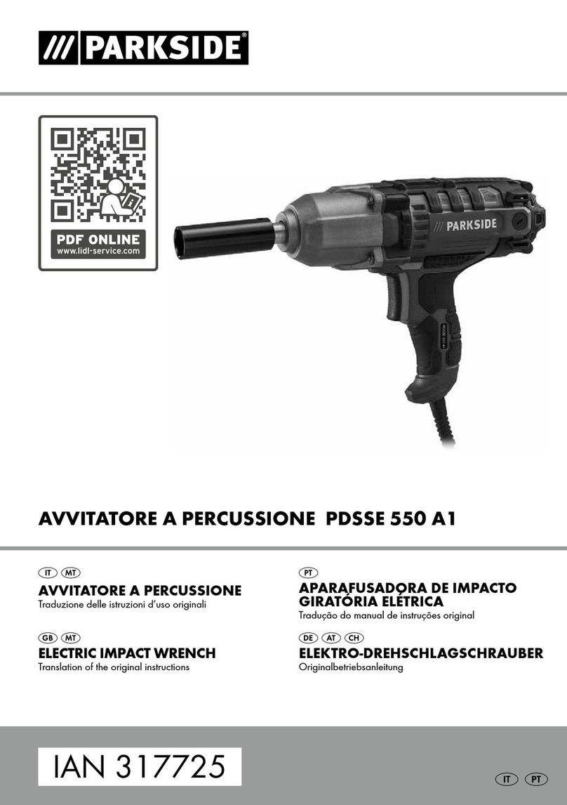 Parkside PDSSE 550 A1 Translation of the original instructions