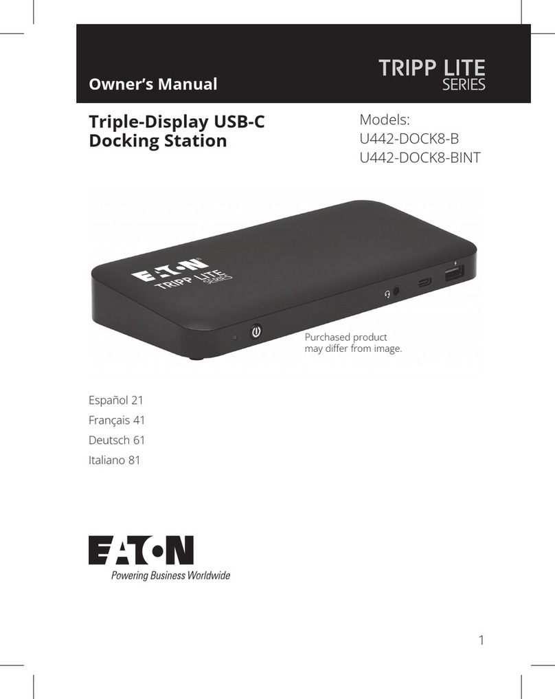 Eaton TRIPP LITE U442-DOCK8-B owner's manual