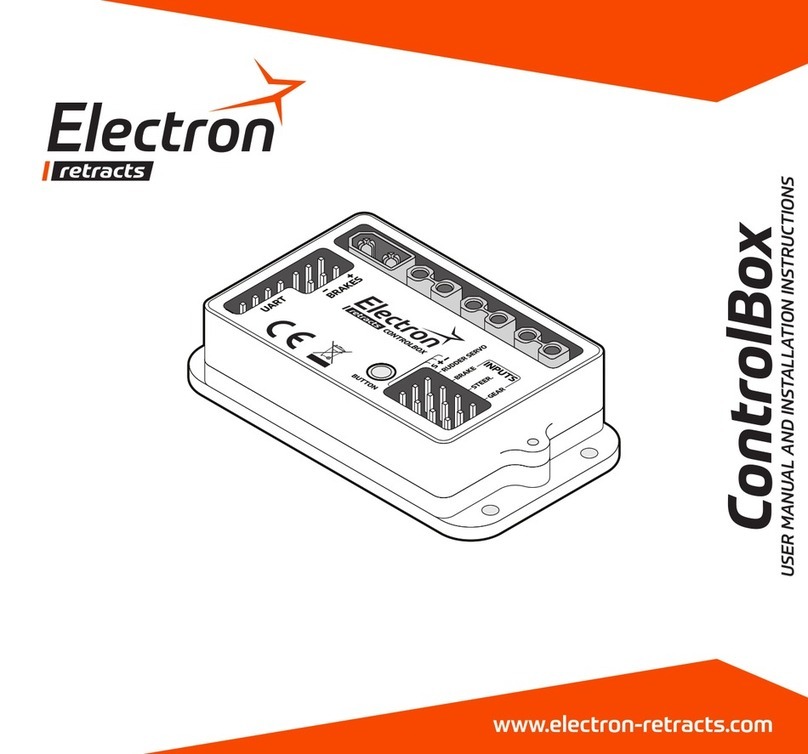 Electron retracts ControlBox User manual and installation instructions Electron retracts ControlBox User manual and installation instructions