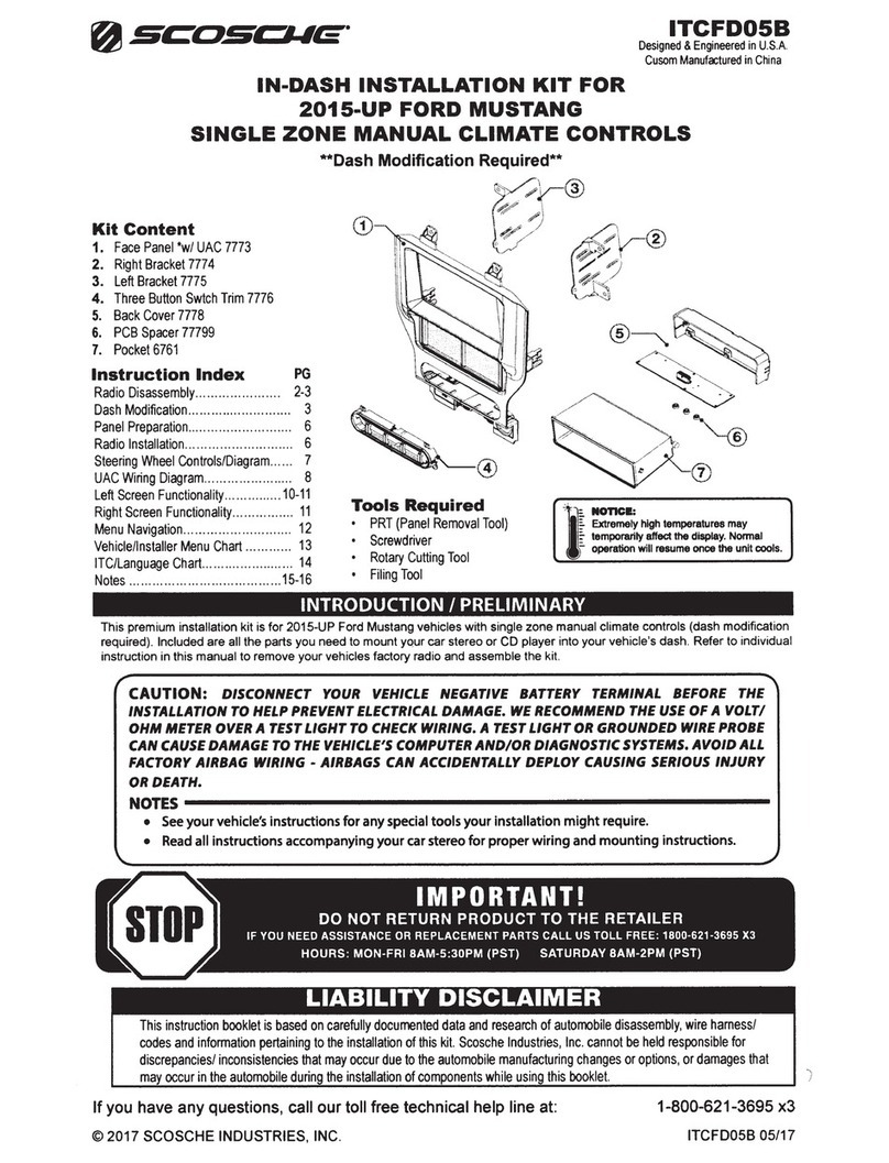 Scosche ITCFDOSB User manual Scosche ITCFDOSB User manual