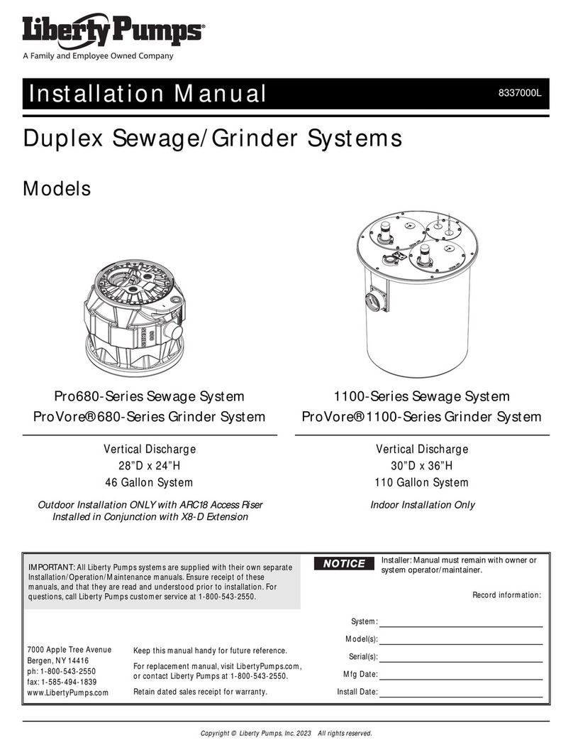 Liberty Pumps Pro680 Series installation manual