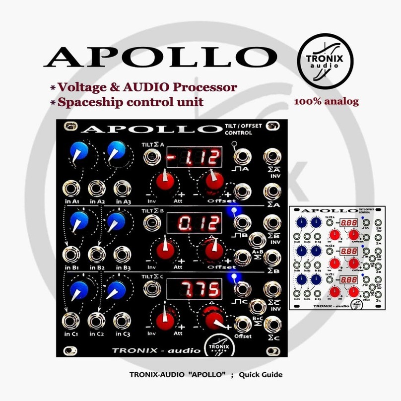 Tronix APOLLO User manual