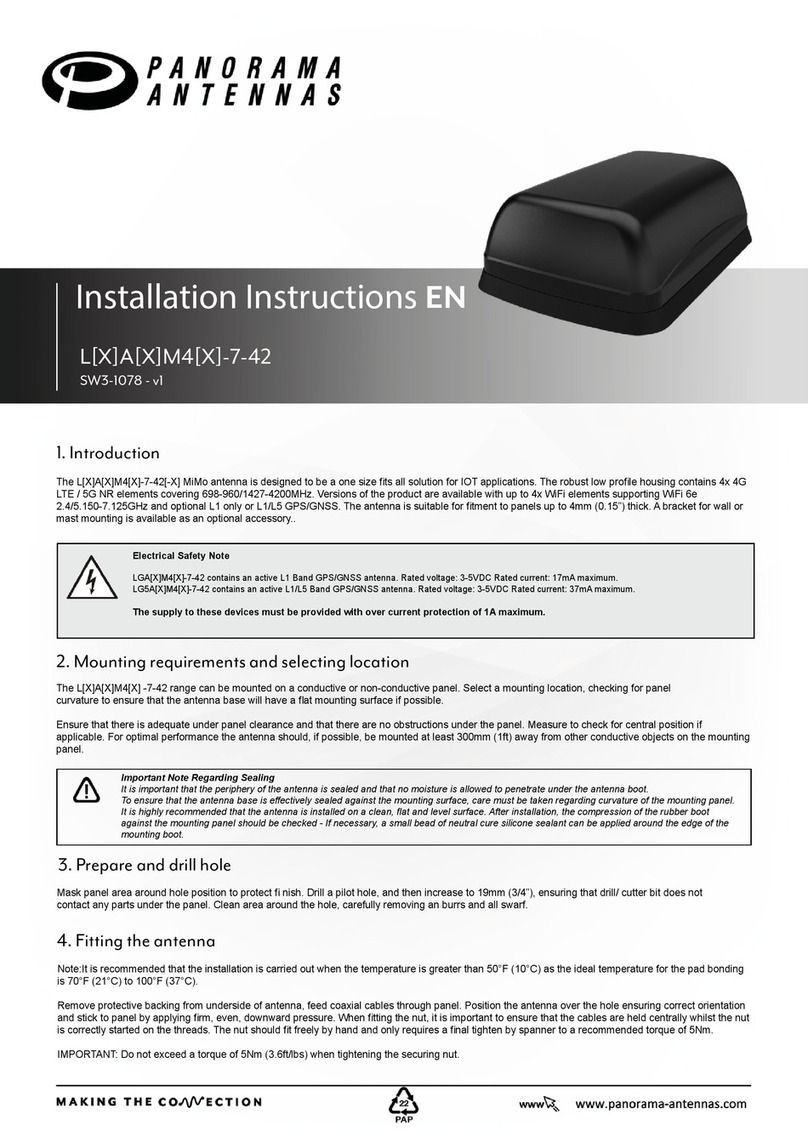 Panorama Antennas L[X]A[X]M4[X]-7-42 installation instructions