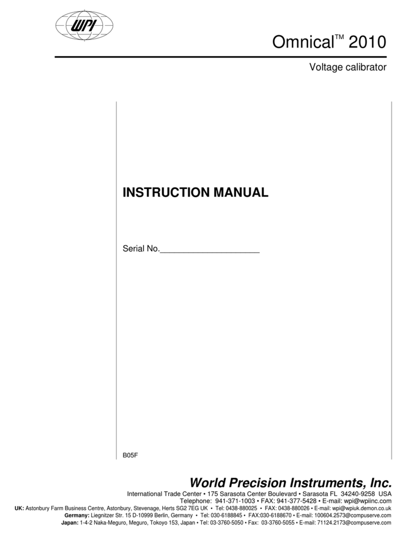 WPI Omnical 2010 instruction manual WPI Omnical 2010 instruction manual