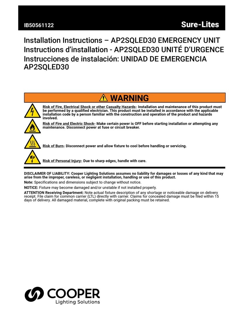 Cooper AP2SQLED30 installation instructions