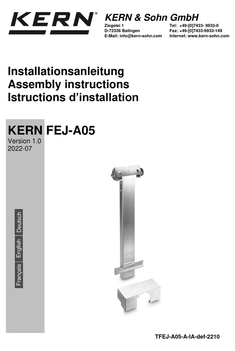 KERN FEJ-A05 Assembly instructions