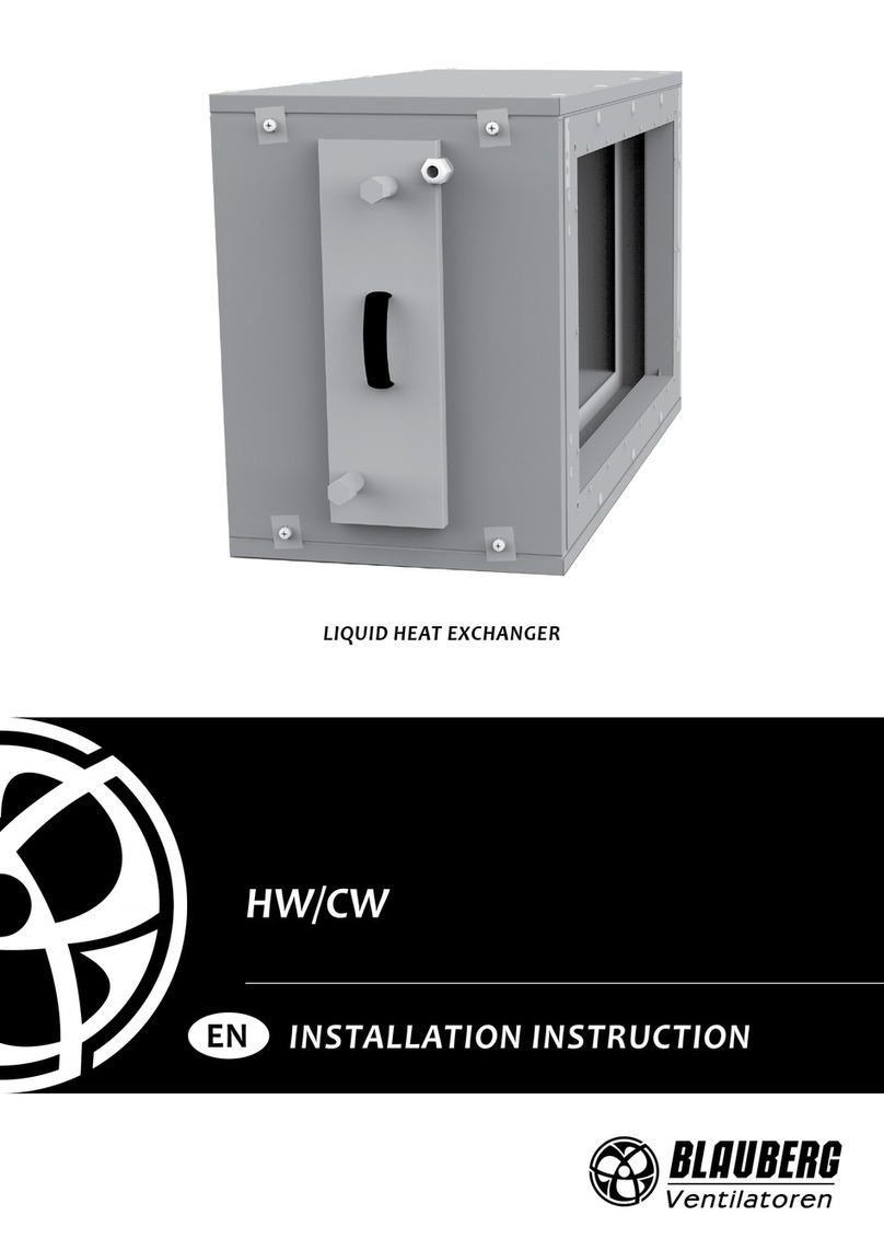 BLAUBERG Ventilatoren HW installation instructions