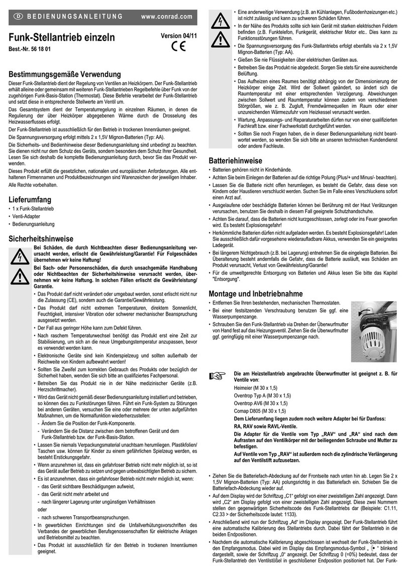 Conrad 56 18 01 User manual