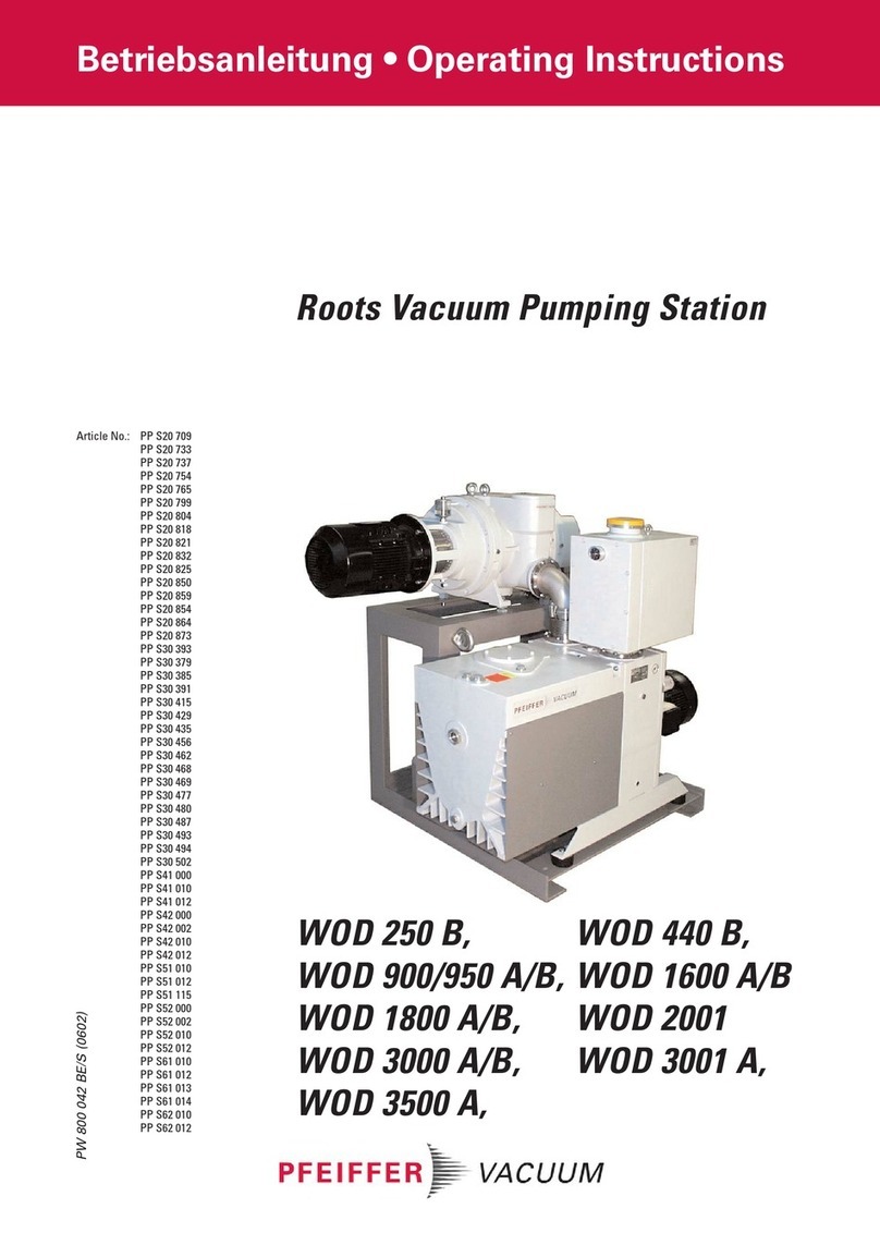 Pfeiffer Vacuum WOD 250 B operating instructions Pfeiffer Vacuum WOD 250 B operating instructions