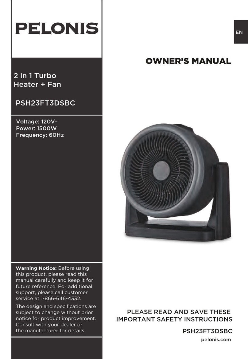 Pelonis PSH23FT3DSBC owner's manual Pelonis PSH23FT3DSBC owner's manual