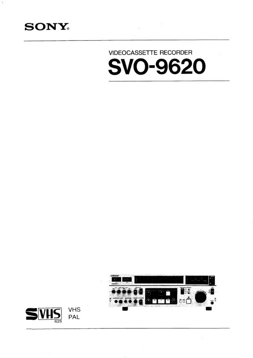 Sony SVO-9620 User manual