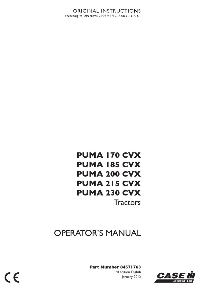 Case IH PUMA 170 CVX Operator's manual
