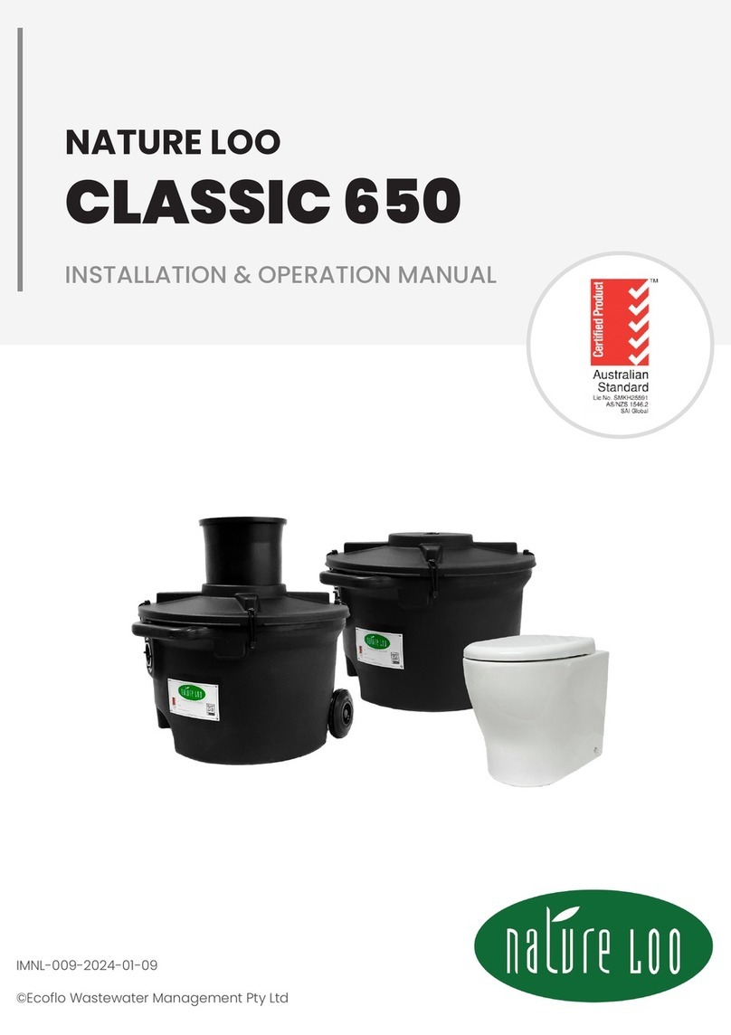 NATURE LOO CLASSIC 650 Installation & operation manual