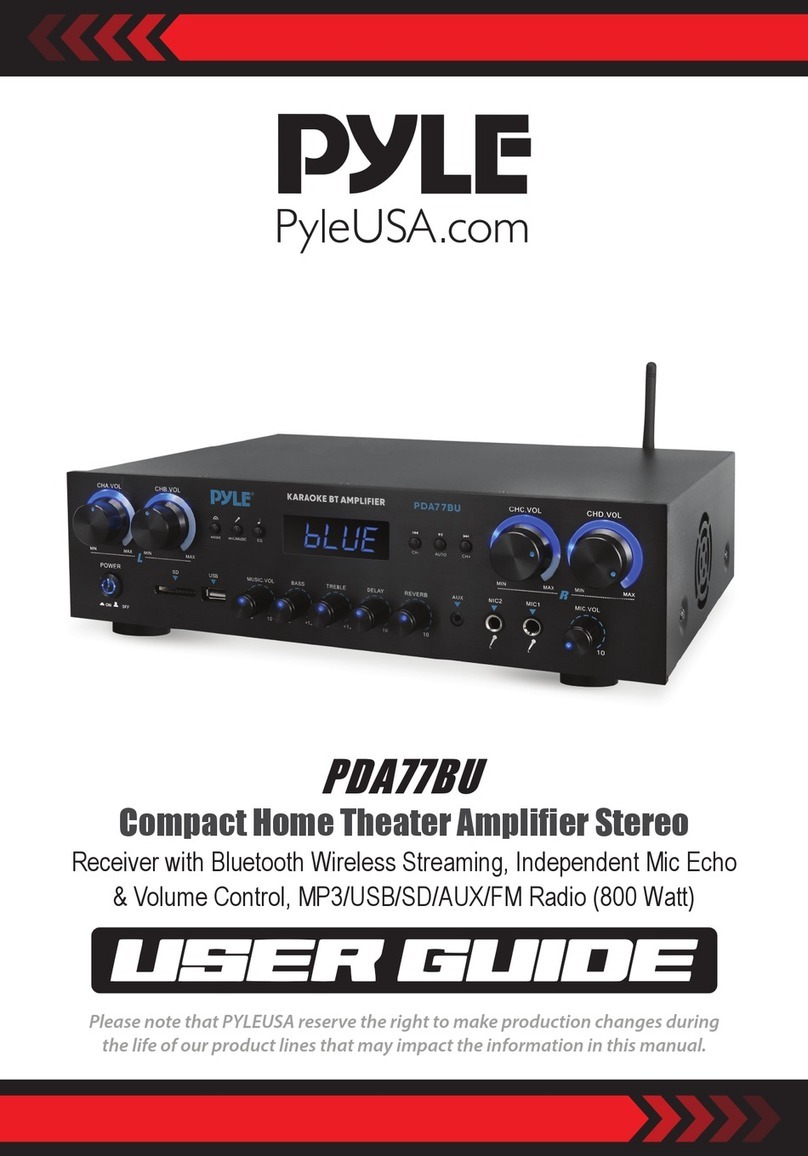 Pyle PDA77BU User manual