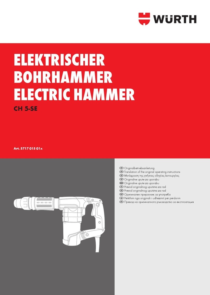 wurth CH 5-SE Translation of the original operating instructions