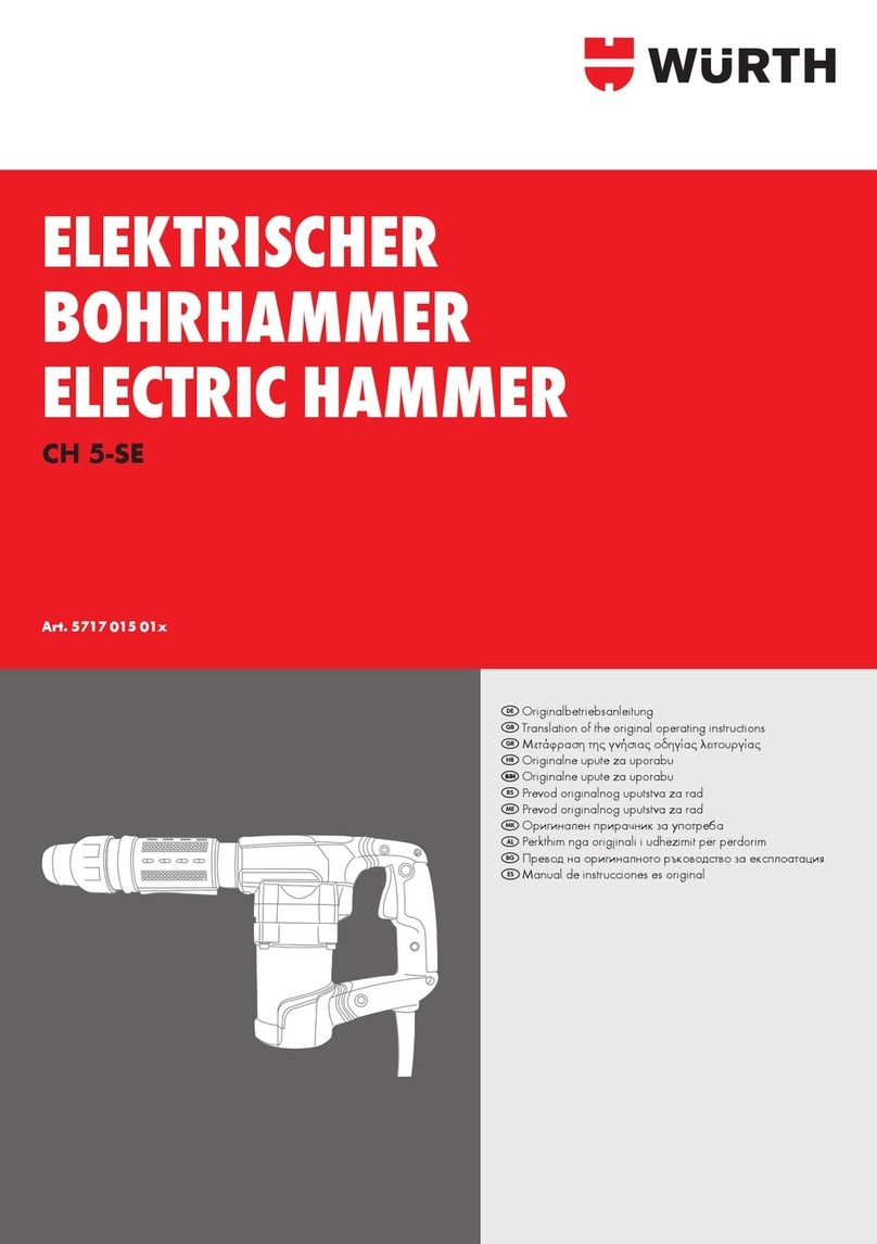 Würth CH 5-SE Translation of the original operating instructions