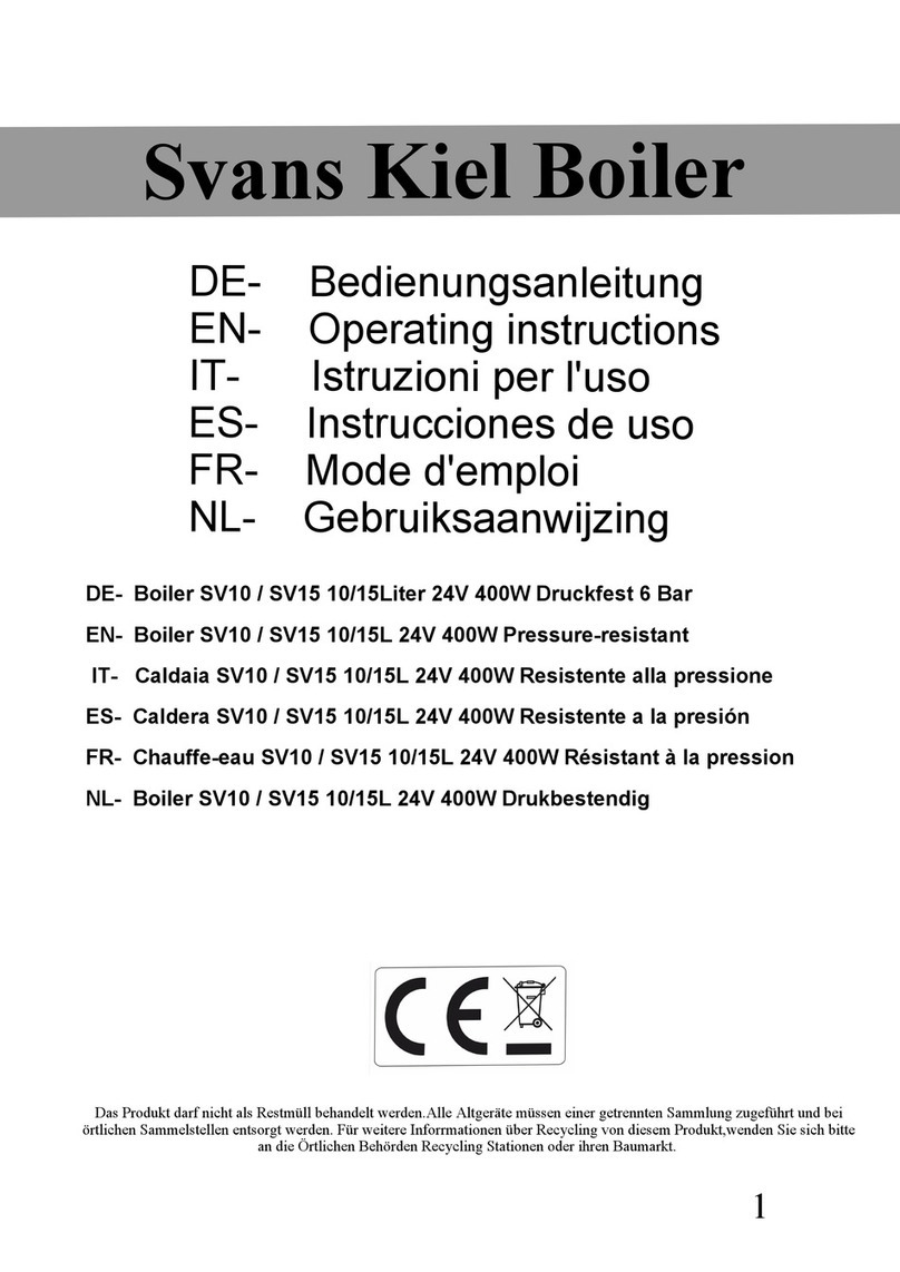 Svans Kiel SV10 operating instructions Svans Kiel SV10 operating instructions