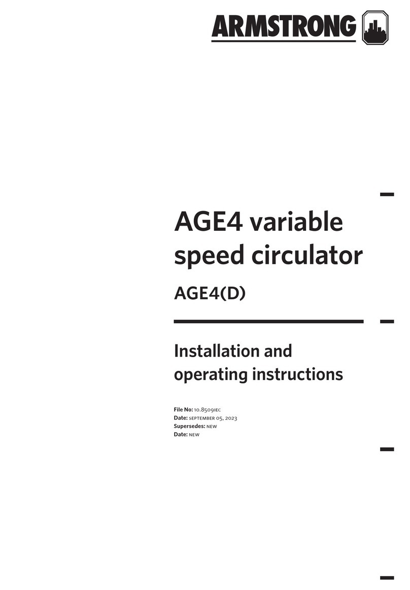 Armstrong AGE4D Installation and operating instructions Armstrong AGE4D Installation and operating instructions