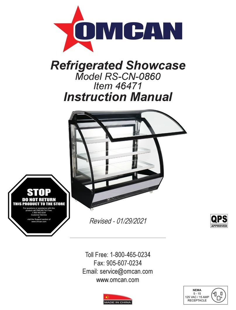 Omcan RS-CN-0860 instruction manual