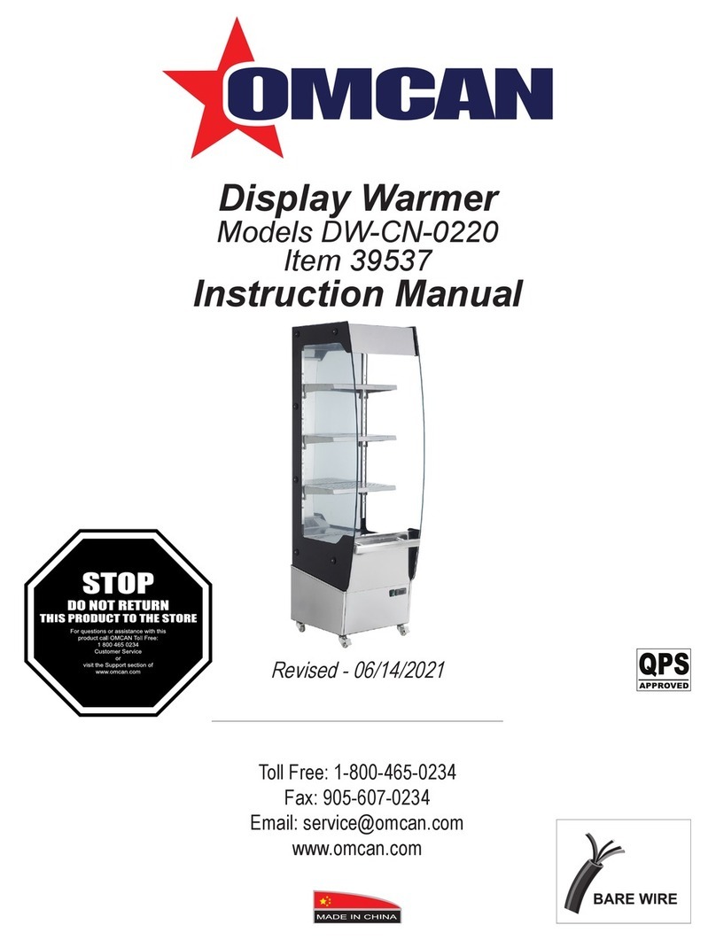 Omcan DW-CN-0220 instruction manual