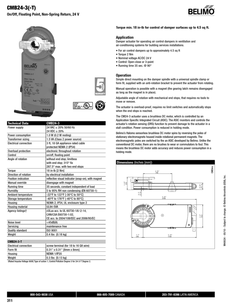 Belimo CMB24-3 User manual