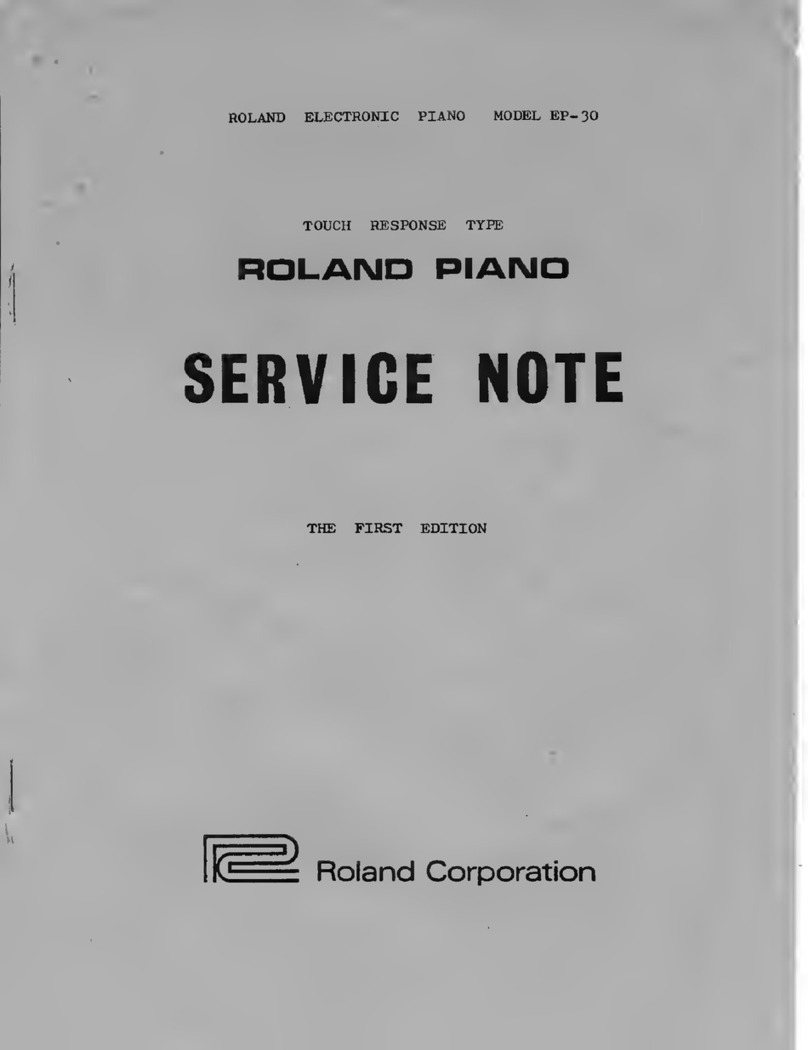 Roland EP-30 Quick start guide