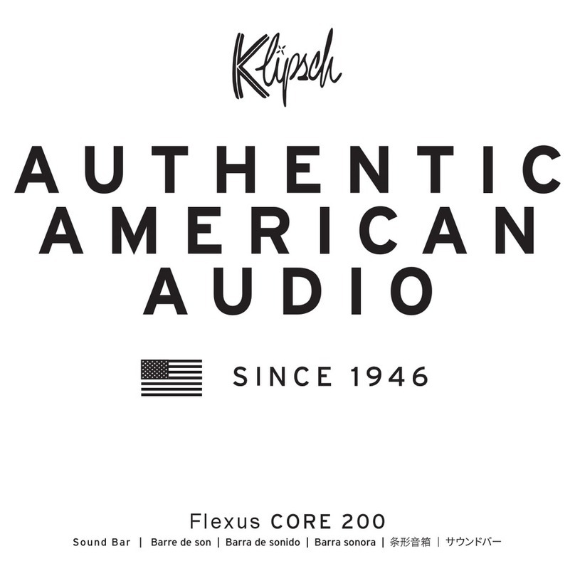 Klipsch Flexus CORE 200 manual