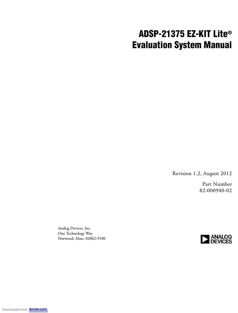 Analog Devices Lite ADSP-21375 EZ-KIT User guide