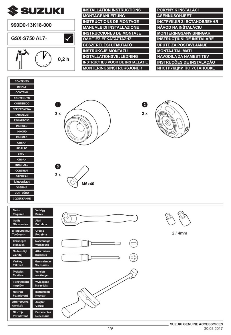 Suzuki 990D0-13K18-000 installation instructions Suzuki 990D0-13K18-000 installation instructions