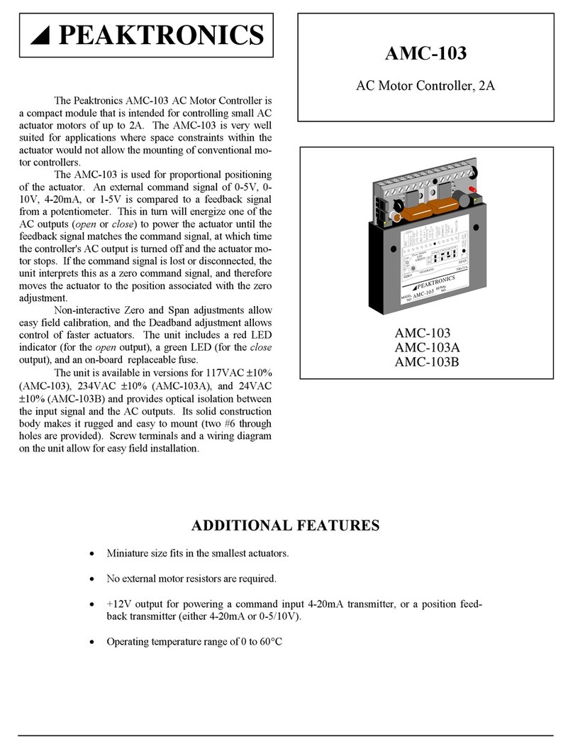 Peaktronics AMC-103 manual