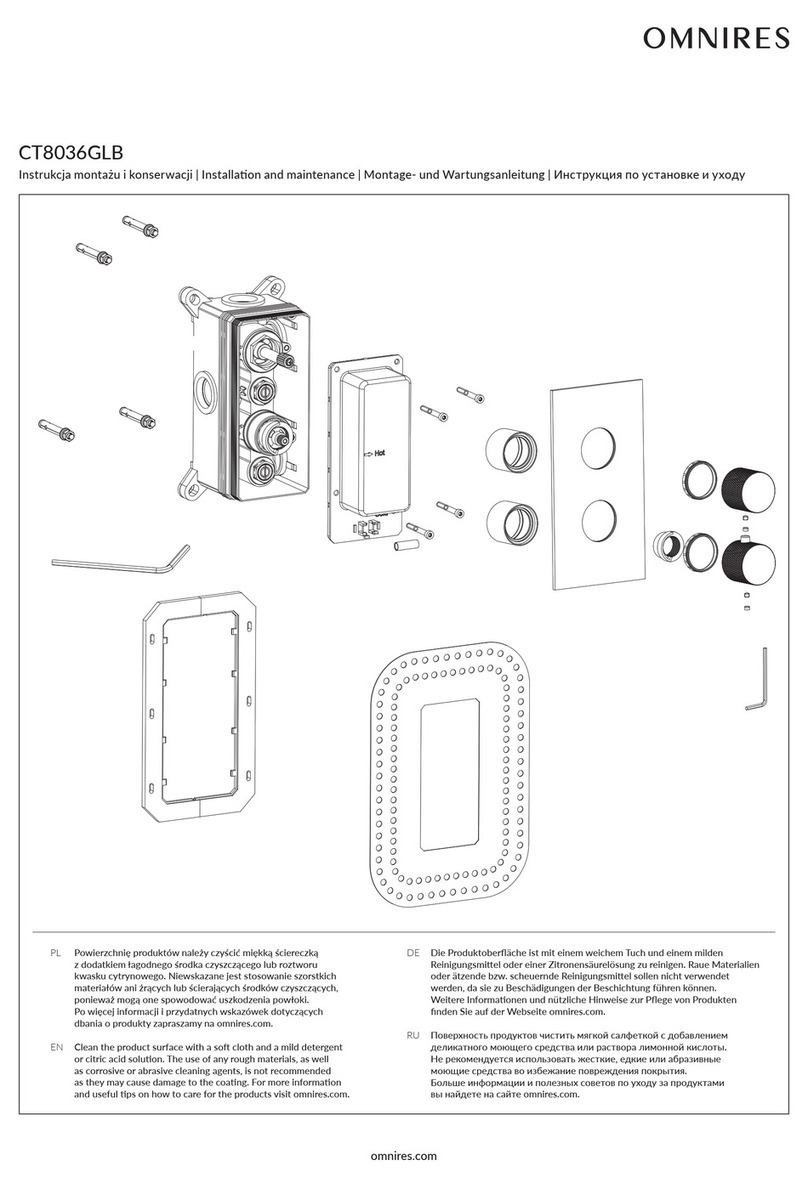 Omnires CT8036GLB Instruction Manual Omnires CT8036GLB Instruction Manual