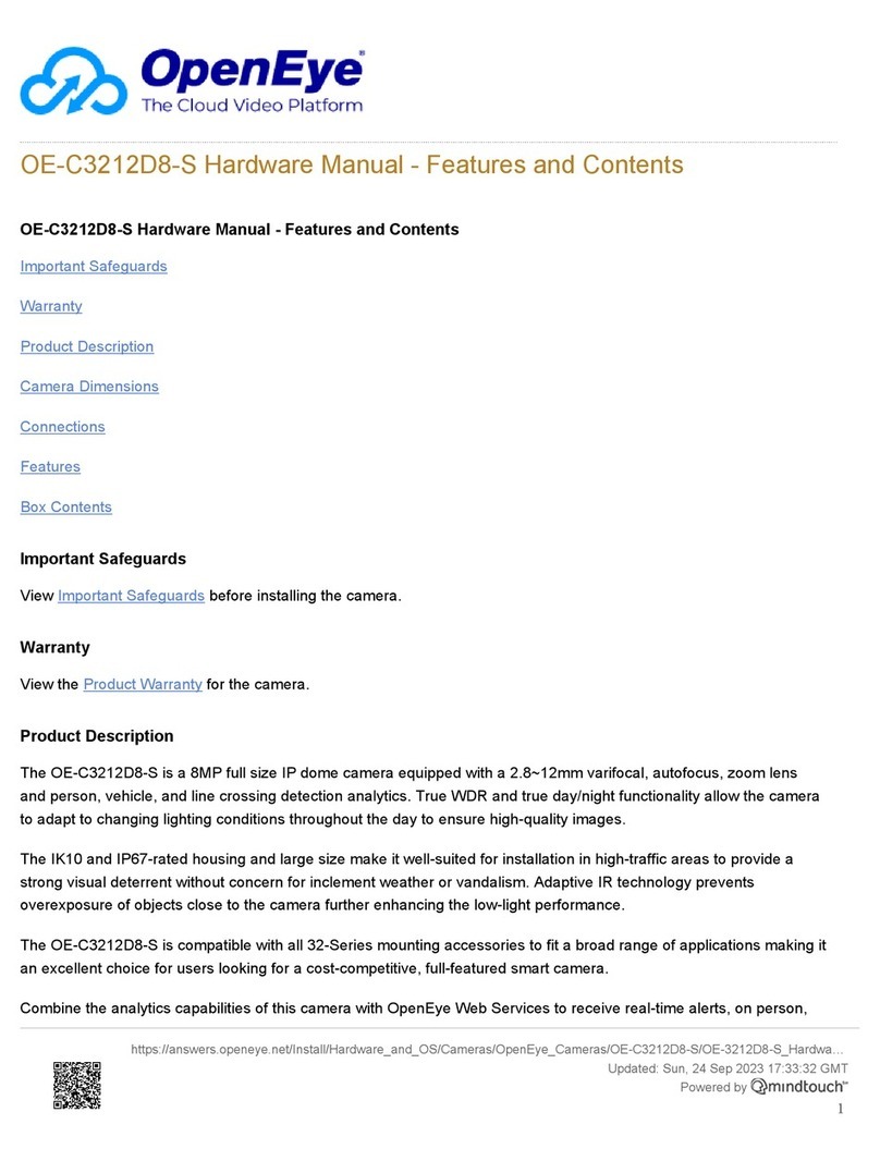 OpenEye OE-C3212D8-S Hardware manual