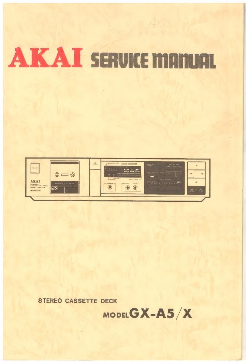 Akai GX-A5 User manual
