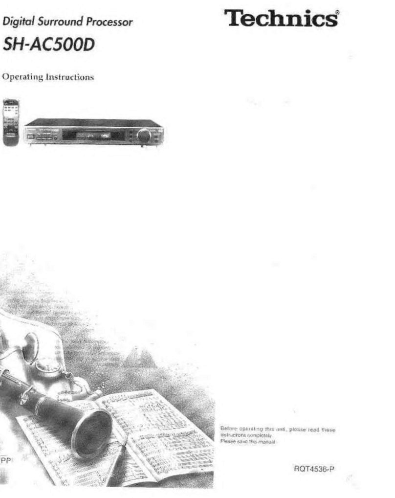 Technics SH-AC500D User manual