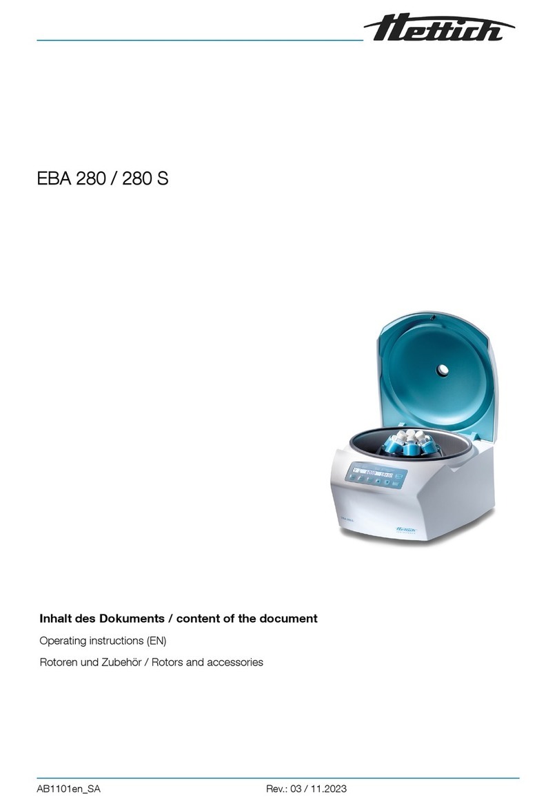 Hettich EBA 280 User manual