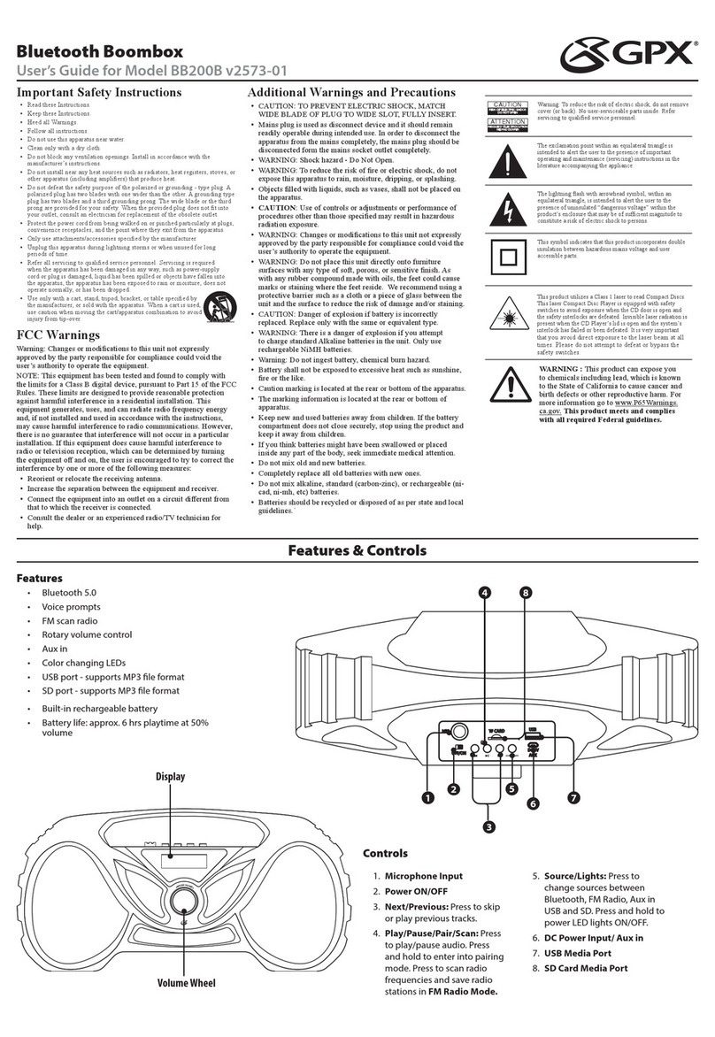 GPX BB200B user guide